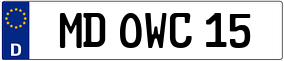 Trailer License Plate